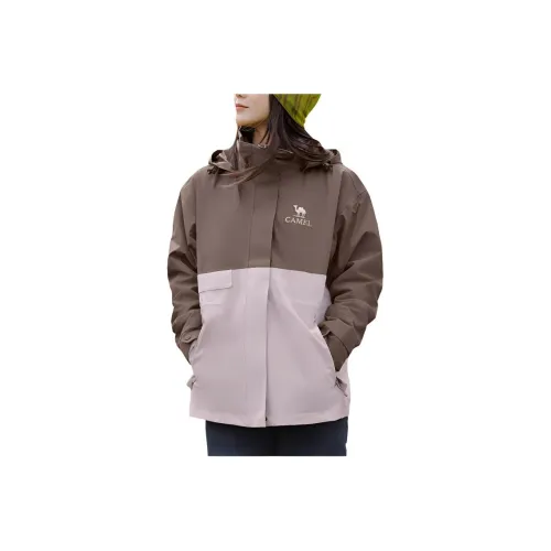 CAMEL Windproof Warm And Rainproof Windbreaker Jacket Women's Olive Gray/Oak Gray