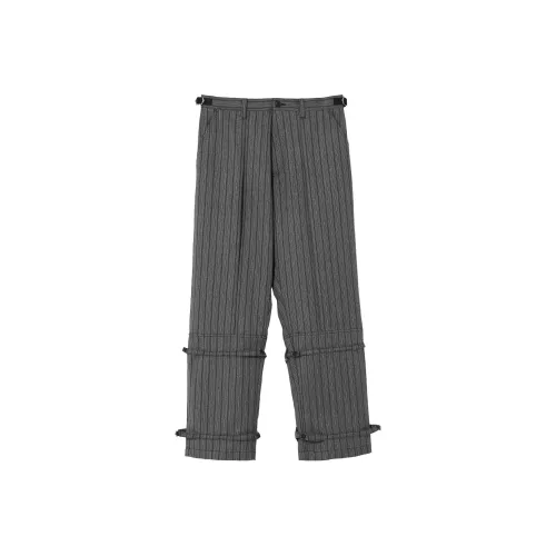 UNDERCOVER Throne Of Blood Calf belted Trousers 'Grey'