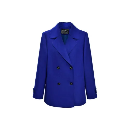 DIFFIE RIEGER Coats Women's Klein Blue