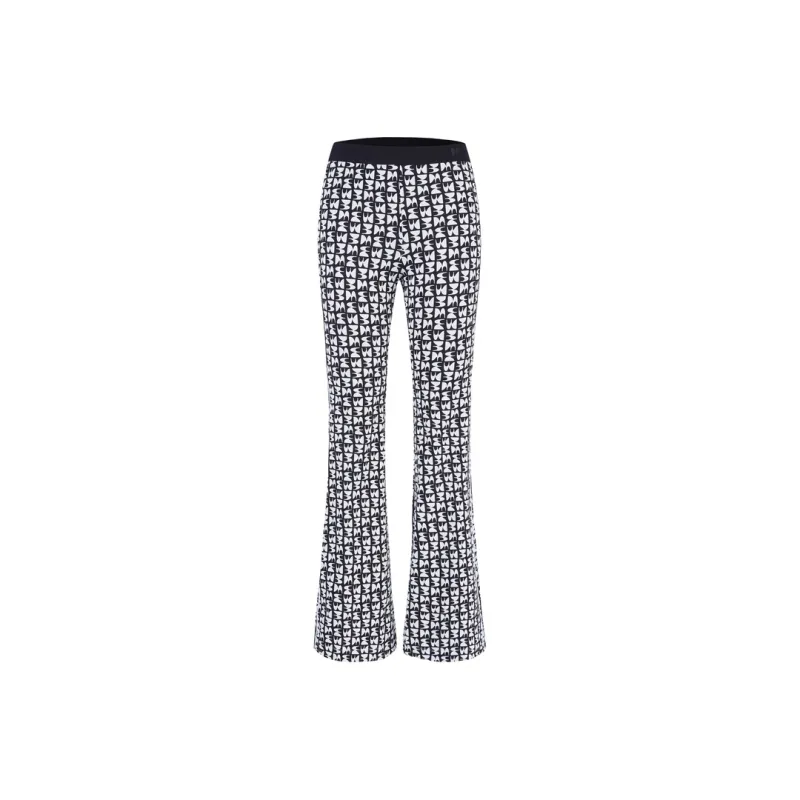 MO&CO Casual Pants Women's Black Sole White Text-0