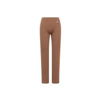 Moncler Logo Patch Ribbed Pants