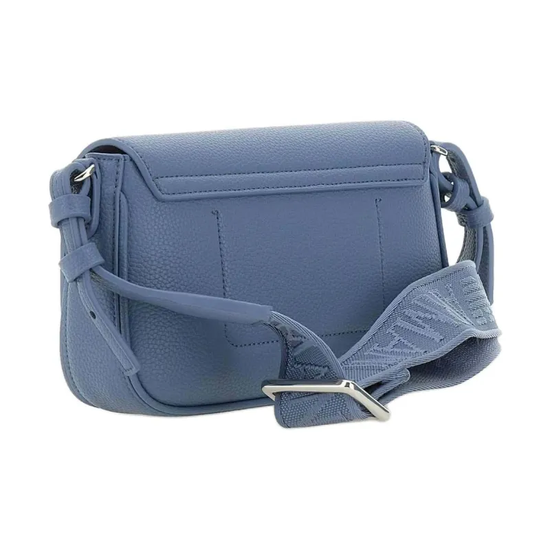 EMPORIO ARMANI Leather Shoulder Bag Women's Blue-3