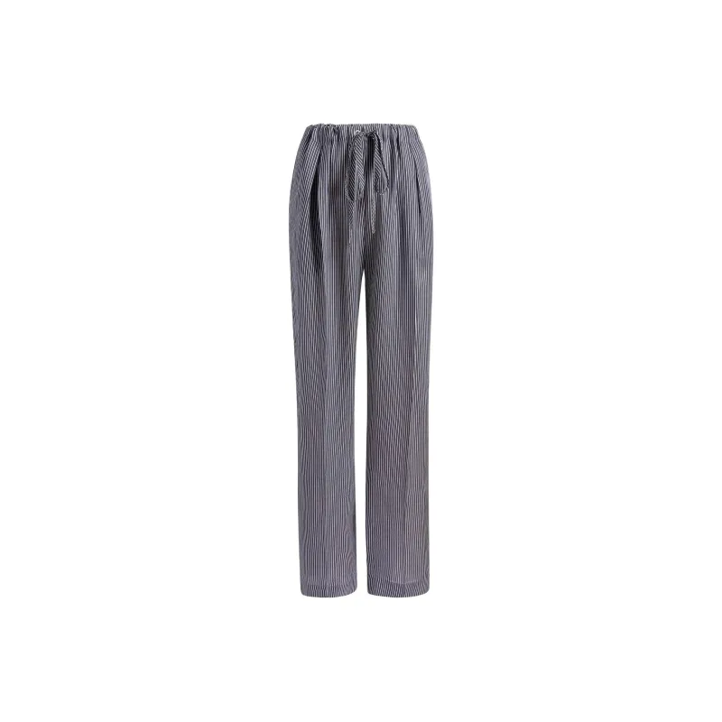 KHAITE FW24 Trenton Pant Casual Pants Women's Navy/Marine Blue-0