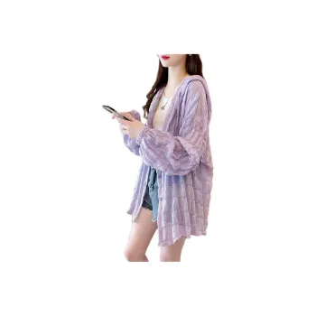 Juden Choi Sun Protection Clothing Women's Purple