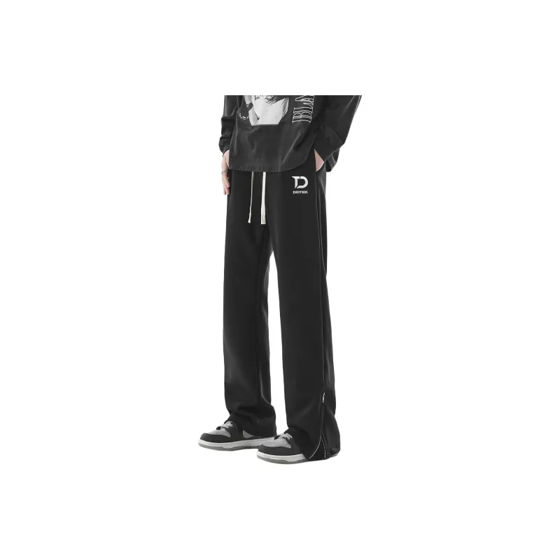 DIDTEK Casual Pants Unisex White Gray-5