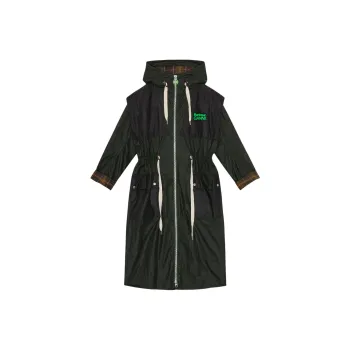 BARBOUR X GANNI Waxed Drawstring Jacket