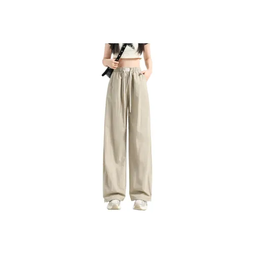 Tonlion Casual Pants Women's Gray Pea Green