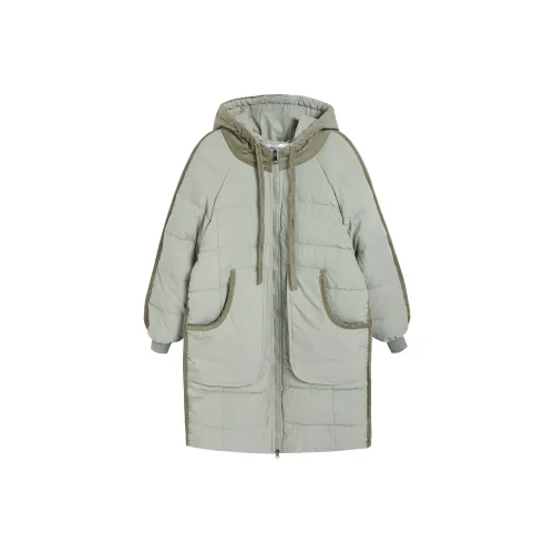 HEFENGJINYU Puffer Jacket Women's Avocado Green