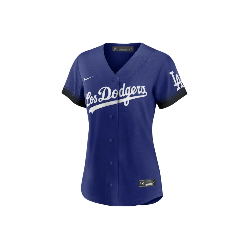 Nike x MLB Los Angeles Dodgers City Connect Mookie Betts Baseball Jacket Los Angeles Dodgers Women's Royal Blue-0