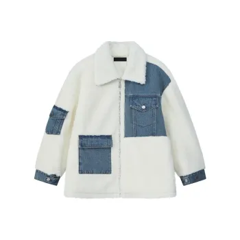 Three Quarters Cropped Coat Women's White