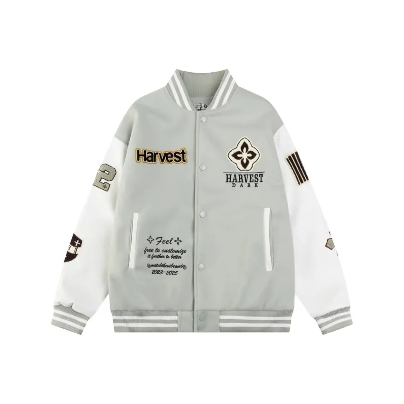 PLAY BUSH Baseball Jacket Unisex-2