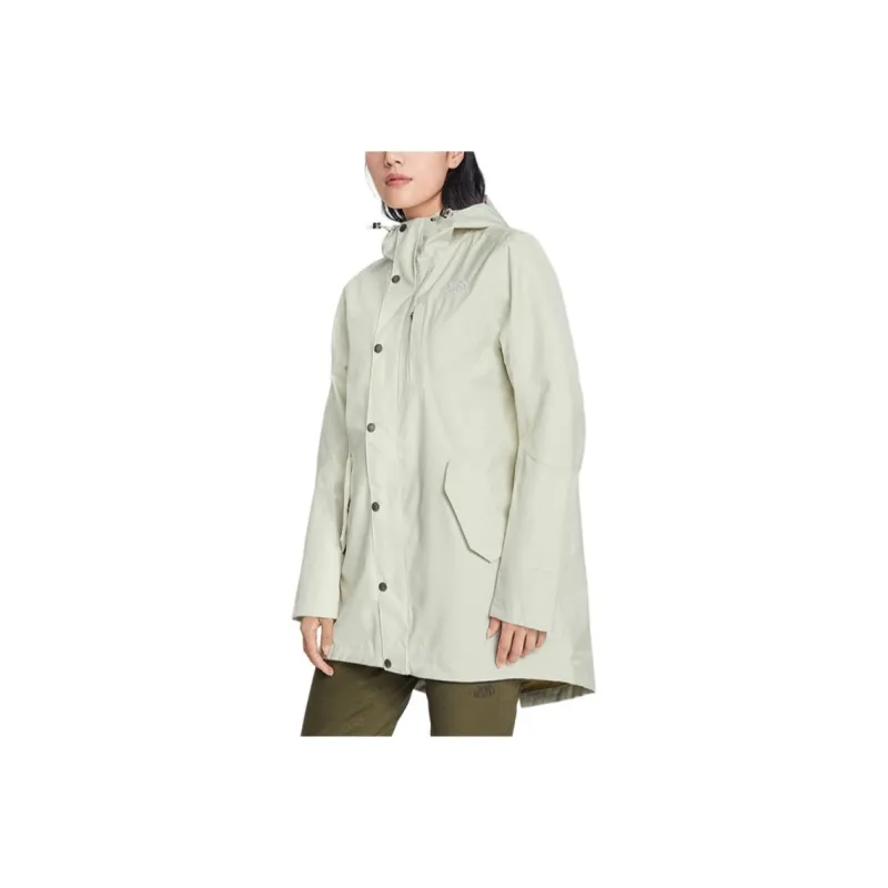 THE NORTH FACE Breathable Quick Dry Moisture Wicking Windbreaker Jacket Women's Light Green-0