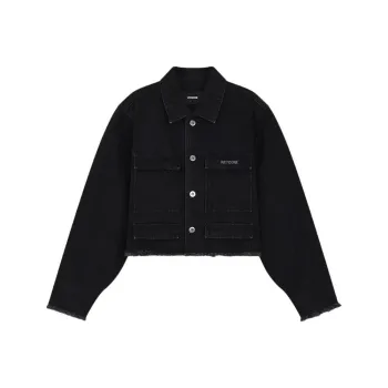 WE11DONE Denim Jackets Women's Black