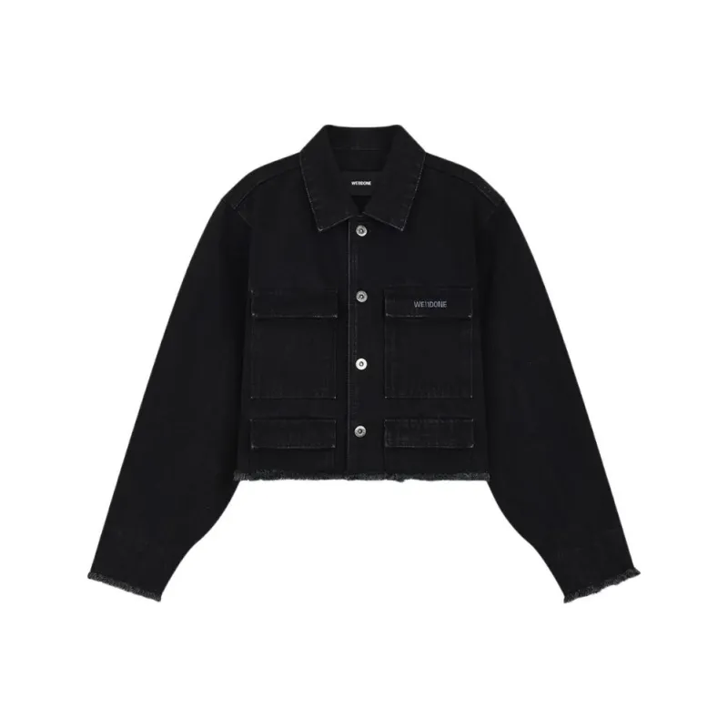 WE11DONE Denim Jackets Women's Black-0