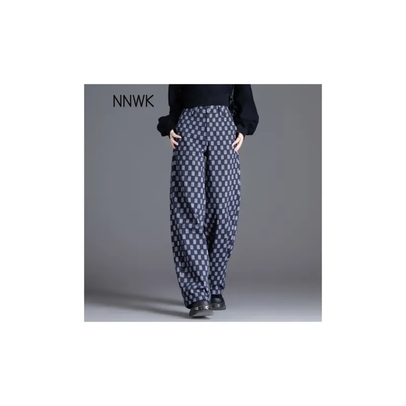 You Cow Me Pants Casual Pants Women's Blue-7