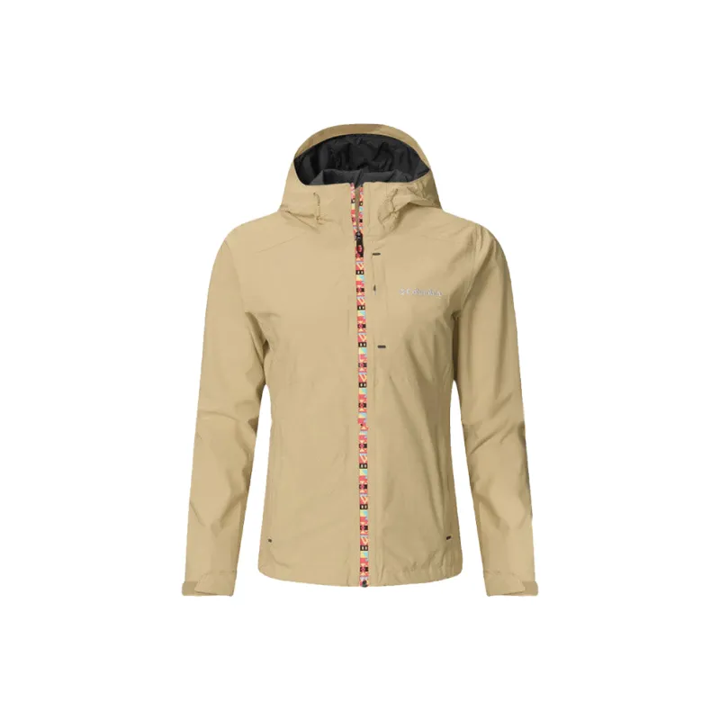 Columbia TITANIUM Hiking Breathable And Rainproof Windbreaker Jacket Women's Yellow-0