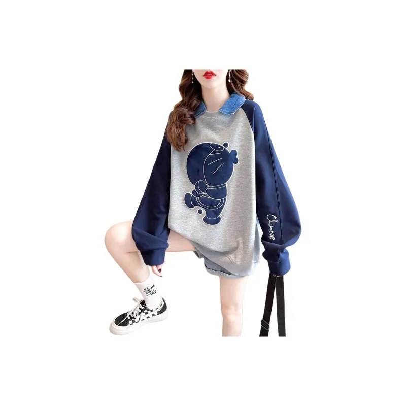 Flowers In Water Sweatshirt Women's-2