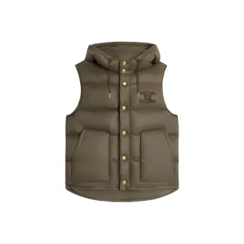 CELINE Sleeveless Down Jacket In Lightweight Nylon