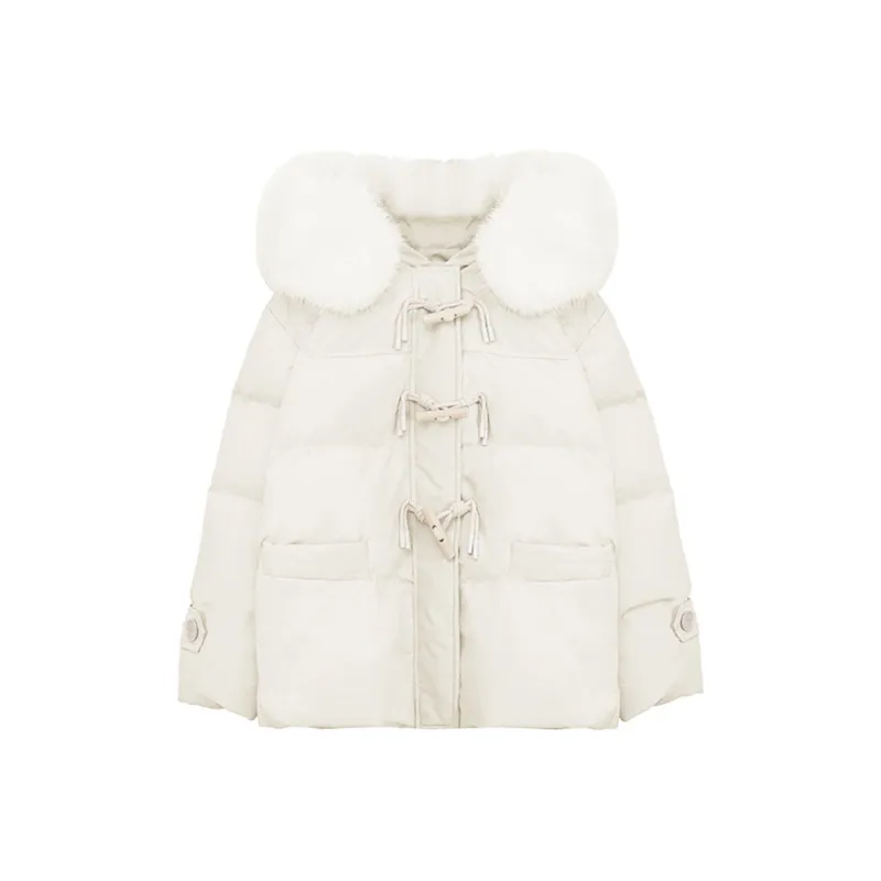 PAZZO Ox Horn Button Puffer Jacket Coat Women's-5