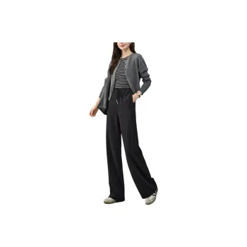 YALIDA Casual Pants Women's Meteorite Black