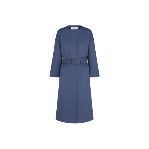DIOR Coats Women's Blue