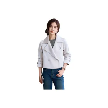 Yi Mengyuan Cropped Trench Coat Women's