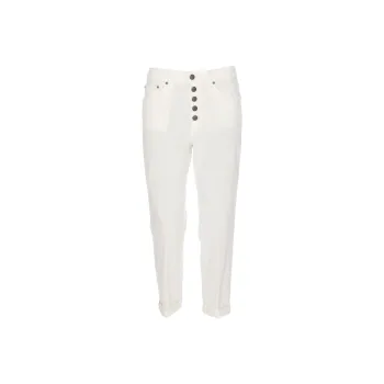 Dondup Mid Rise Cropped Corduroy Trousers