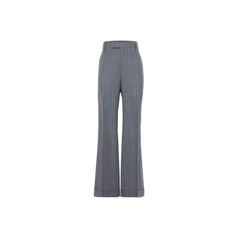 Brunello Cucinelli Pinstriped Wool Trousers-0