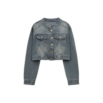 TUSHIFEI Denim Jackets Women's Image Color