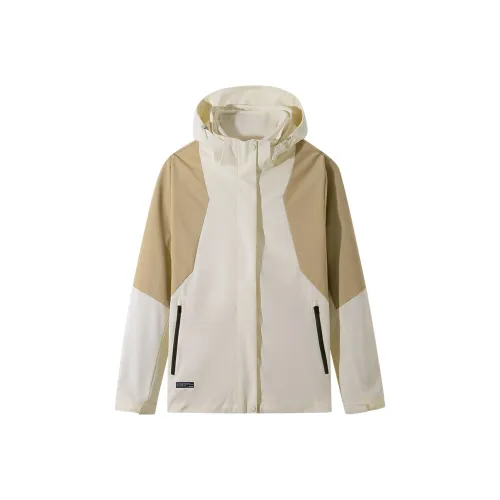 Tectop Water-Resistant Windproof Water-Repellent Insect-Resistant Windbreaker Jacket Women's Fragrant Moon White
