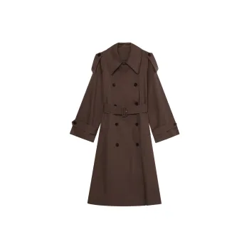 THE SEA LIFE Trench Coat Women's Red Brown