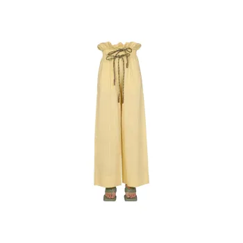 MIISTA Casual Pants Women's Yellow