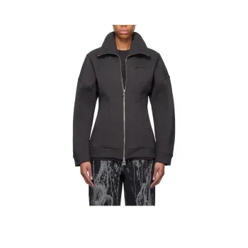 GANNI Velvet feel Coat Women's Gray