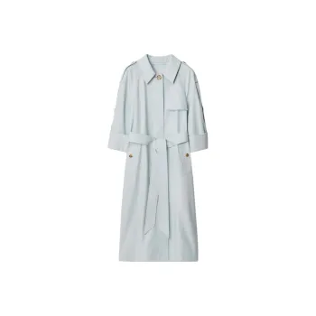 Burberry Trench Coat Women's Light Blue