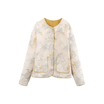 A Paradise For Awakening Cropped Coat Women's Yellow
