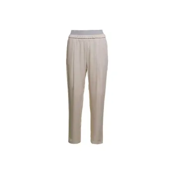 Fabiana Filippi Cigarette Style Embellished Pants
