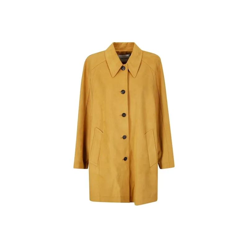 LOW CLASSIC Suede Trench Coat-0
