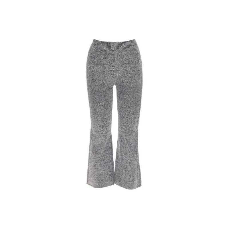 GANNI Elastic Waist Flared Trousers-0