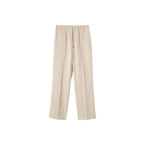 TOTEME Drawstring Straight leg Cotton Trousers