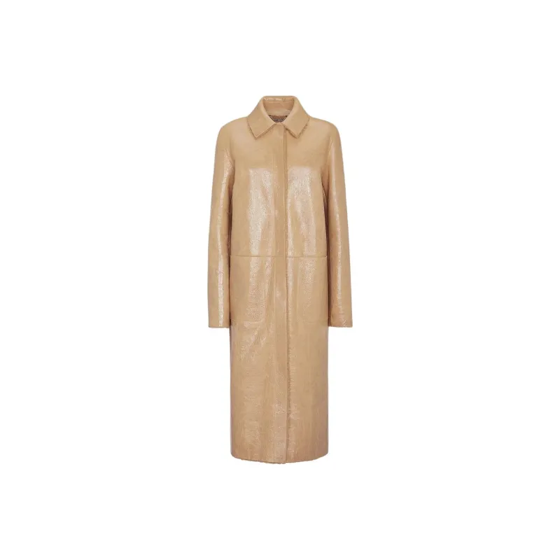 FENDI Collared Long Coat-0