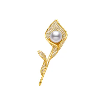 ME LUXE Pearl Brooch, Classic And Versatile Unique Niche Women's