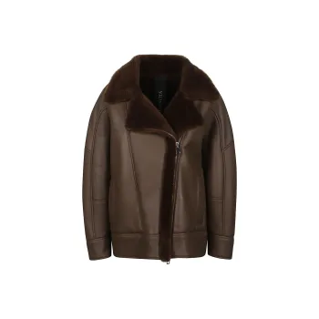 BLANCHA Leather Jacket Women's Brown