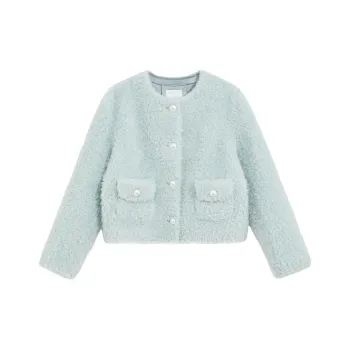Bebe Velvet feel Coat Women's Light Green