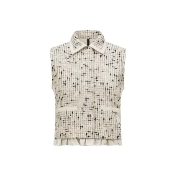 Moncler SS25 Verne Vest Women's Ivory White