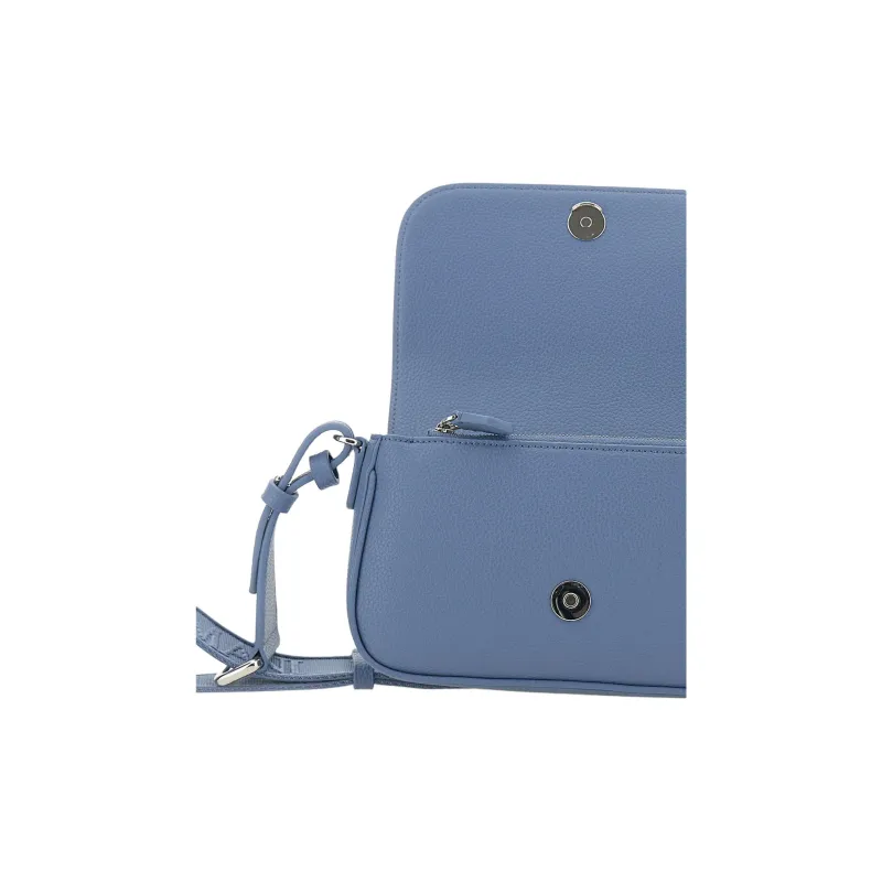 EMPORIO ARMANI Leather Shoulder Bag Women's Blue-7