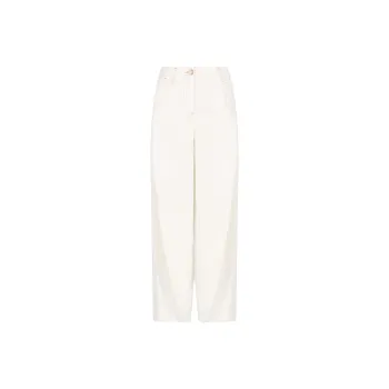 EMPORIO ARMANI Wide Oval leg Garment dyed Drill Trousers