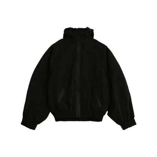 NEZAVISIY 블랙 여성 바람막이 재킷