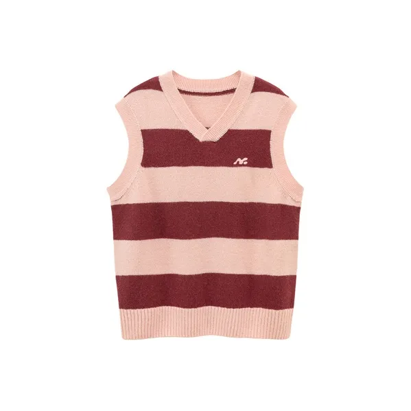 NO ONE ELSE Vests Unisex Red Stripes-0