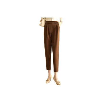 Emodues Casual Pants Women's Dark Coffee