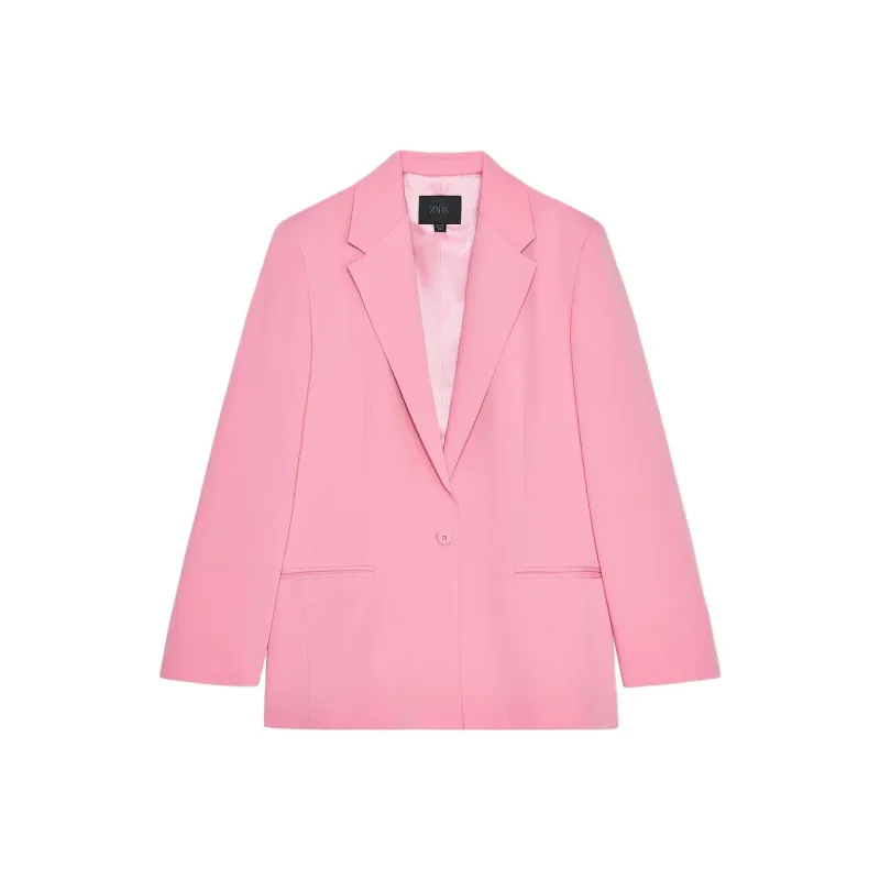 ZARA Business Suit Women's Medium Pink-0